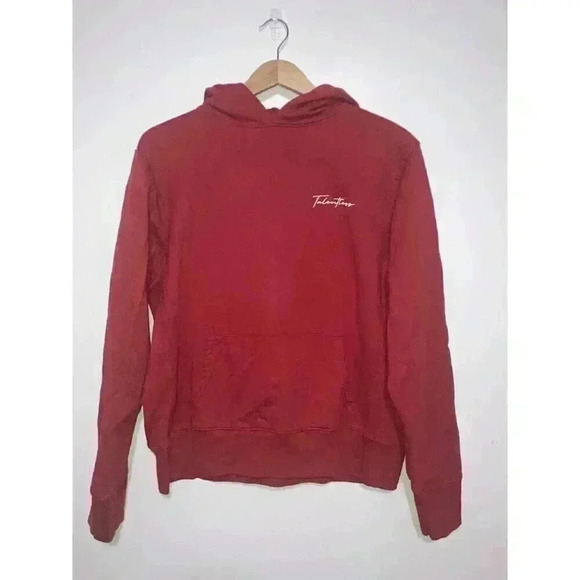 TALENTLESS OVERSIZED RED LOGO HOODIE SIZE M UNISEX - Picture 2 of 8